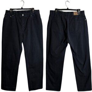 NWOT Lauren Jeans Co. Ralph Lauren Straight Leg Denim Jeans Women's 14 Black